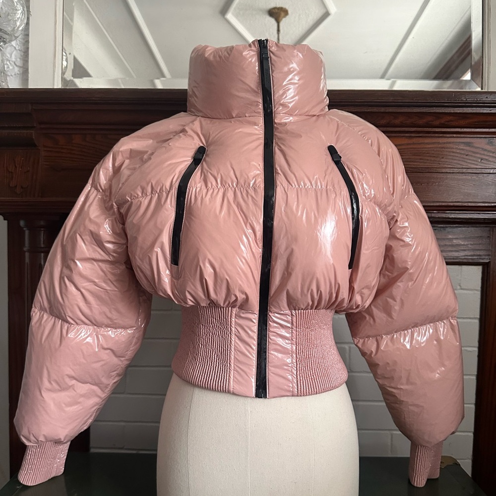 Limited edition cropped Rudsak Pink Puffer Jacket